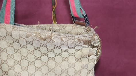 damaged gucci bag|gucci handbag repair near me.